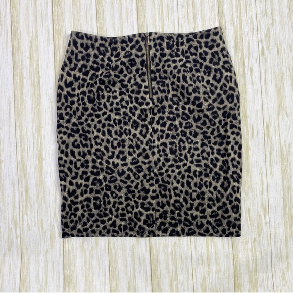 CAbi Bundle of Two (2) Black and Gray Leopard Print Pencil Skirts - Picture 10 of 10
